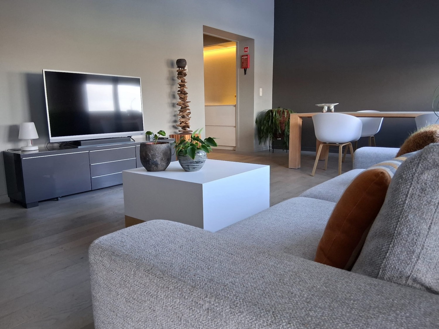 Woonkamer vakantiehuis Zottegem